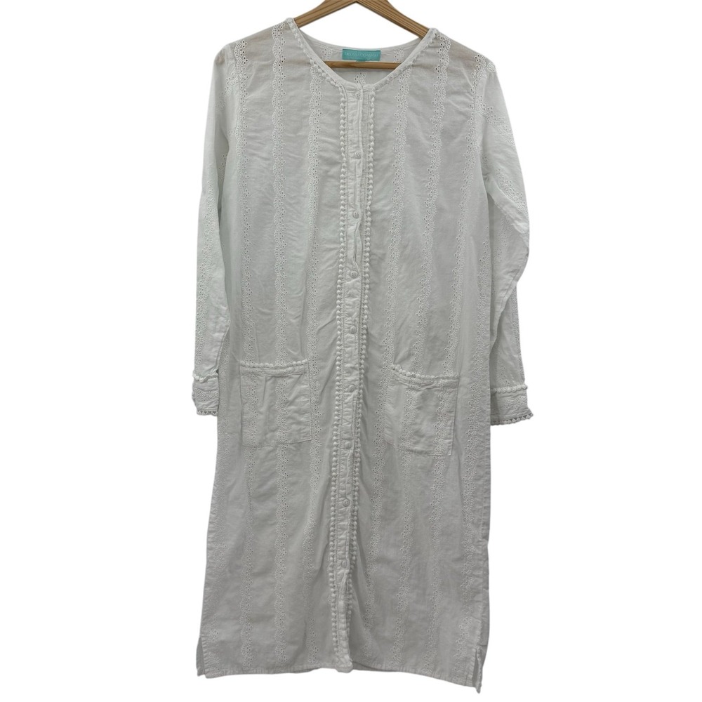 Women's Melissa odabash eyelet white dress size small cottagecore boho